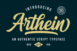 Arthein: The Bold Script Typeface for Authentic Branding
