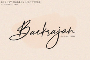 Baekrajan: The Luxurious Script Font for Campaigns That Need Personality