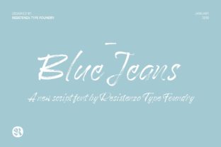 Blue Jeans: The Perfect Brush Script for Handmade Products