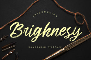 Brighnesy: A Contemporary Script Handwritten Font for Editorial Design
