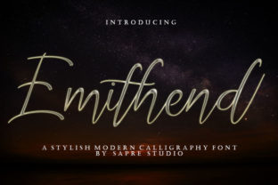 Emithend: The Luxury Script Handwritten Font for Crafters