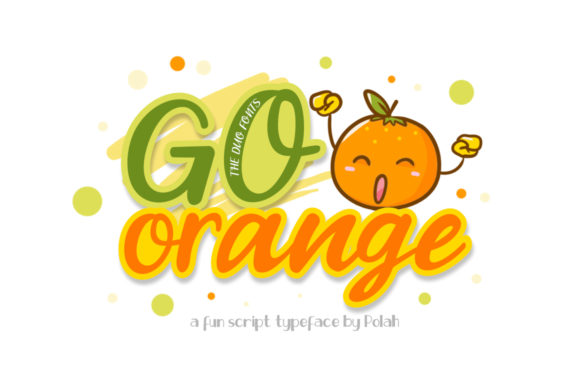 Go Orange Typeface: A Fun Script for Makers and Sellers