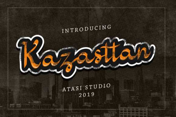 Kazasttan: A Vintage Script Font for Bold Branding