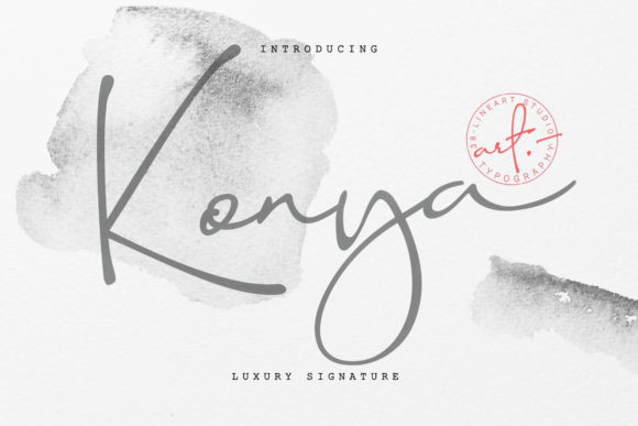 Konya: A Luxurious Signature Script for Brand Design