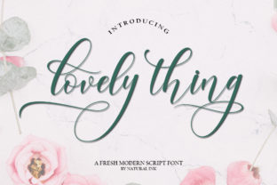 Lovely Thing: A Modern Calligraphy Script for Luxury Branding