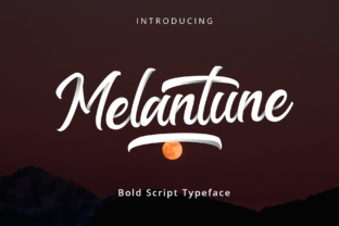 Melantune: A Bold Script Typeface for Modern Digital Brands