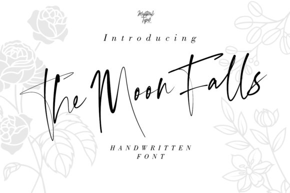 The Moon Falls: A Handwritten Script Font for Modern Web Design