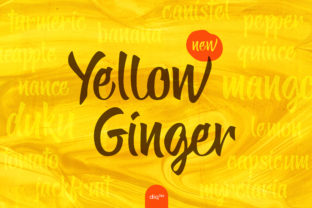 Yellow Ginger: The Ultimate Script Handwritten Font for Modern Branding